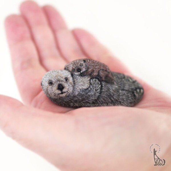 Японская художница оживляет камни, рисуя на них животных (20 фото) Японская художница оживляет камни, рисуя на них животных (20 фото)