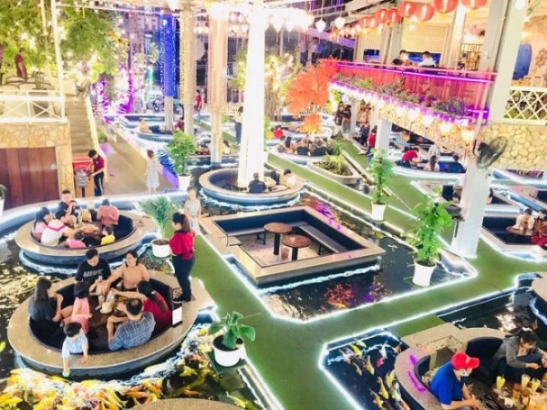 Как выглядят кафе с золотыми рыбками в Хошимине Как выглядят кафе с золотыми рыбками в Хошимине