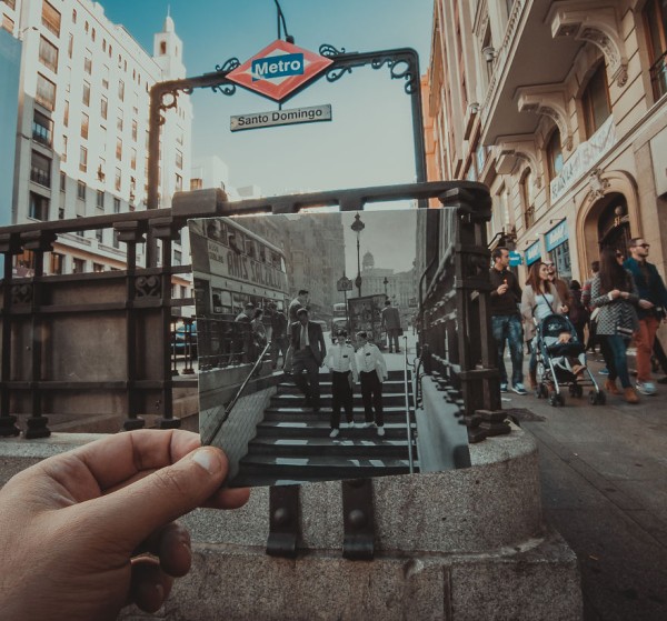 Окно в прошлое: житель Баку комбинирует старые фото с современными видами Окно в прошлое: житель Баку комбинирует старые фото с современными видами